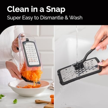 Cheese Grater with Garlic Crusher - Versatile Kitchen Tool