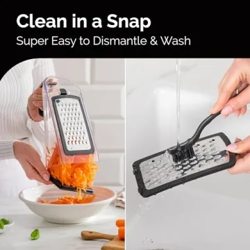 Cheese Grater with Garlic Crusher - Versatile Kitchen Tool