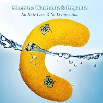 Whimsicalfox Cat Pillow for Indoor Cats, Ultra Soft Fluffy Cat Calming Pillow, Half Donut Cuddler with Cute Embroidery Pattern Providing Support of Pet Neck, Machine Washable