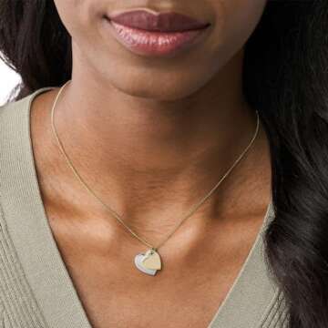 Fossil Women's Engravable Necklace - Chic and Personalized