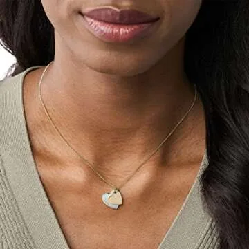 Fossil Women's Engravable Necklace - Chic and Personalized