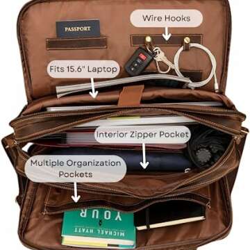 Elegant Leather Briefcase for Professionals