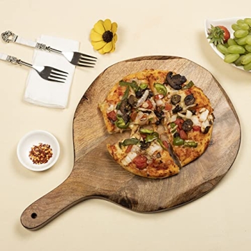 GoCraft Mango Wood Pizza Peel Cutting Board 16x11