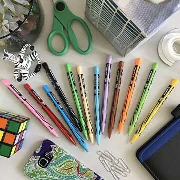 Zebra Cadoozles Starters Colored Mechanical Pencil, 2.0mm Point Size, Assorted Colors, 12-Count