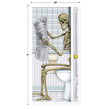 Beistle Skeleton Restroom Door Cover Party Accessory