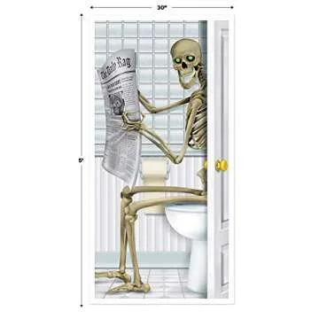 Beistle Skeleton Restroom Door Cover Party Accessory