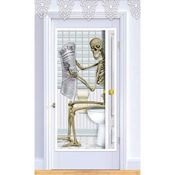Beistle Skeleton Restroom Door Cover Party Accessory