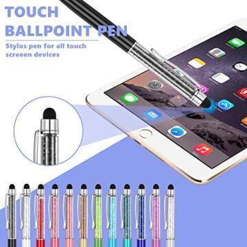 MengRan Crystal Stylus Pens - Stylish, Smooth, Gift Ready
