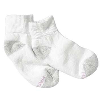 Hanes Womens Value, Ankle Soft Moisture-wicking Socks, Available In 10 And 14-packs Athletic-socks, ...
