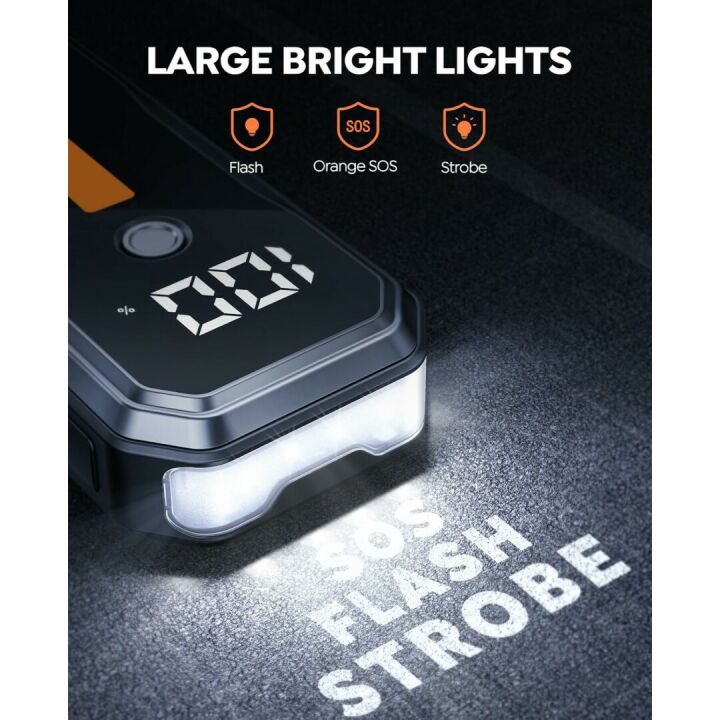 Smart 5000A Car Battery Jump Starter with Lights