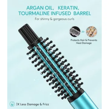 FARERY Mini Curling Brush 3 Temperature Adjustable