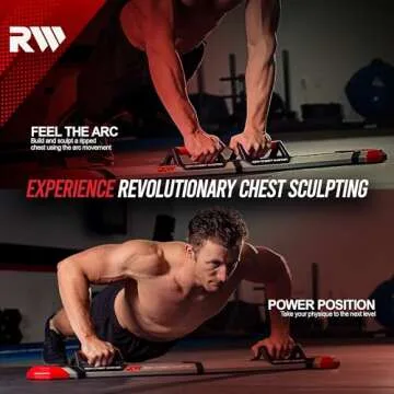 IRON CHEST MASTER Push Up Machine | Home Fitness Equipment for Chest Workouts | Home Gym Equipment Includes Adjustable Resistance Bands and a Unique Fitness Program | Tension Level - 120 lbs.