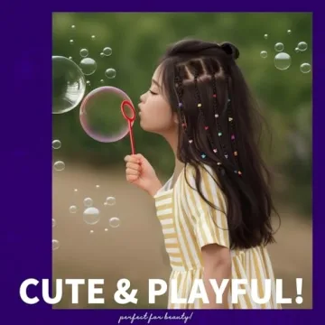 Teenitor Color Elastic Hair Bands 2000pcs for All Ages