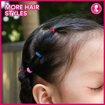 Teenitor Color Elastic Hair Bands 2000pcs for All Ages