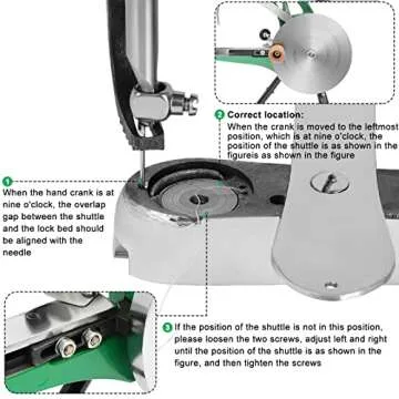 Shoe Repair Machine, Cobbler Sewing Machine, Leather Sewing Machine, Manual Dual Cotton Nylon Line Sewing Machine for Upsolery, Clothes, Zippers and Tents