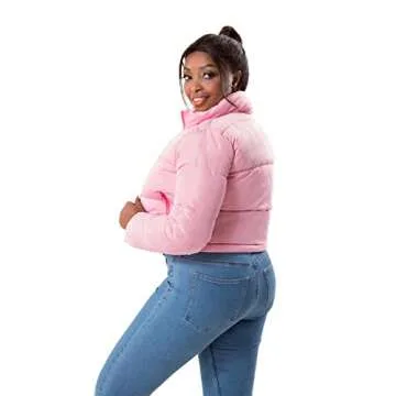 Hujoin Women's Crop Short Jacket Cropped Puffer Fashion Jackets for Women Warm Winter Lightweight Coat