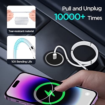 AICase Magnetic Type-C to Lightning Cable for iPhone Charging