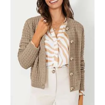 PRETTYGARDEN Women’s Knit Cardigan - Trendy Comfortable Outerwear