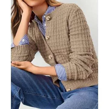 PRETTYGARDEN Women’s Knit Cardigan - Trendy Comfortable Outerwear