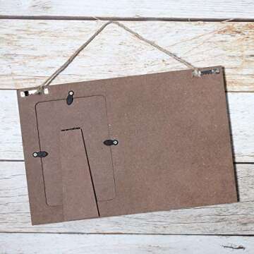 SELORY Unique Wooden Picture Frame Gift for Couples