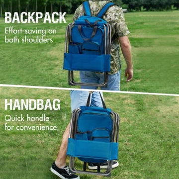 PORTAL Backpack Cooler Chair - Perfect for Camping and Hiking