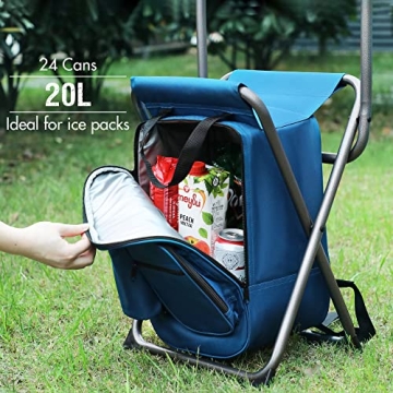 PORTAL Backpack Cooler Chair - Perfect for Camping and Hiking