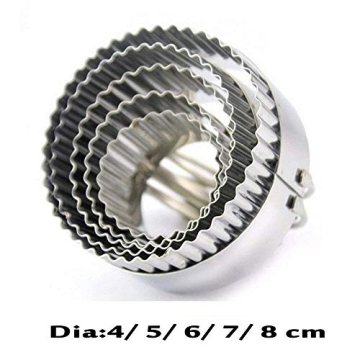 HULISEN Biscuit Cutter Set - 5 Durable Stainless Steel Cutters with Handle