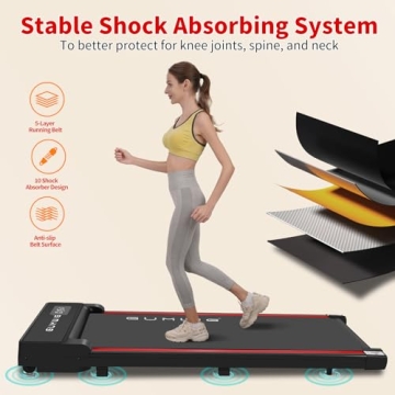 GUMWIG Under Desk Walking Pad Compact Treadmill