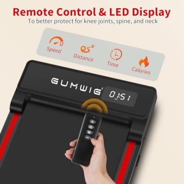 GUMWIG Under Desk Walking Pad Compact Treadmill