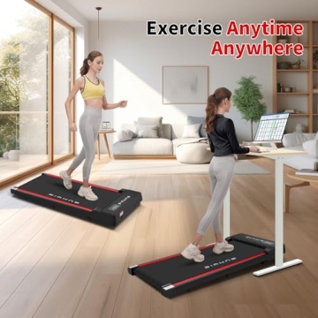 GUMWIG Under Desk Walking Pad Compact Treadmill