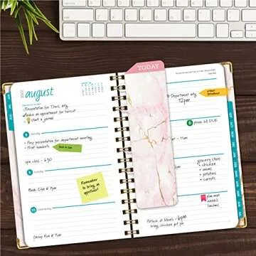 Stylish 2022-2023 Hardcover Planner with Stickers and Markers
