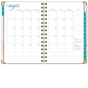 Stylish 2022-2023 Hardcover Planner with Stickers and Markers