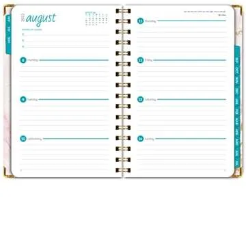 Stylish 2022-2023 Hardcover Planner with Stickers and Markers