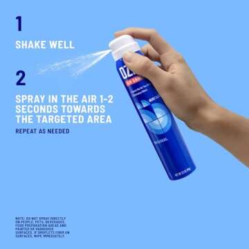 Ozium 3.5 Oz. Air Sanitizer & Odor Eliminator for Homes, Cars, Offices and More, Original Scent,(Pack of 2), clear