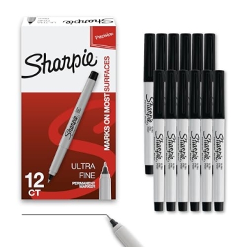 Sharpie Permanent Markers Set for Precise Art and Crafting