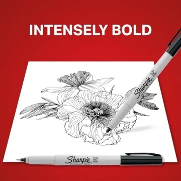 Sharpie Permanent Markers Set for Precise Art and Crafting