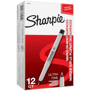 Sharpie Permanent Markers Set for Precise Art and Crafting