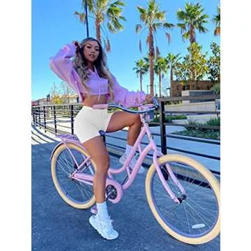 BORIFLORS Sexy Workout Booty Shorts for Women