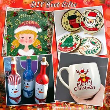 IVSUN 24 Colors Premium Extra Fine Point Acrylic Paint Marker Pens for Wood, Canvas, Stone, Rock Pai...