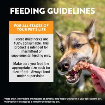 Northwest Naturals Raw Rewards Freeze-Dried Turkey Neck Treats for Dogs and Cats - Whole Neck - Healthy, 1 Ingredient, Human Grade Ingredients, All Natural - 6 Oz