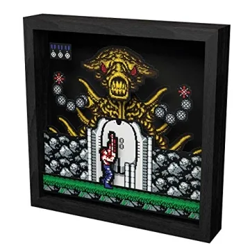 Get Level Up Labs Pixel Frames Contra Alien Boss 3D Shadow Box Art
