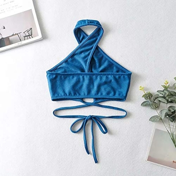 Meladyan Women's Sexy Spaghetti Crop Top for Any Occasion