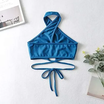 Meladyan Women's Sexy Spaghetti Crop Top for Any Occasion