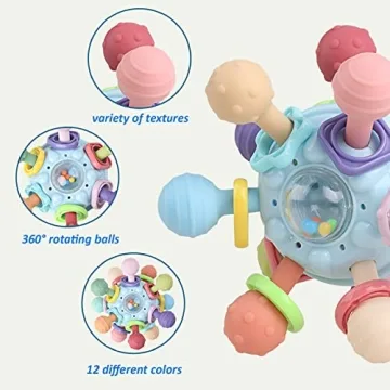 Baby Sensory Teething Toys for Newborns and Infants