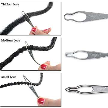 NAYOO Dreadlock Tool 5-Piece Set for Easy Loc Maintenance