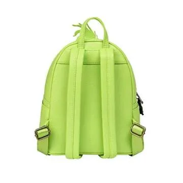 Loungefly x The Grinch Face Cosplay Faux Leather Mini Backpack (One Size, Green)