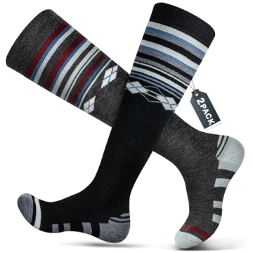 Essential Ski Socks 50% Merino Wool for Winter Sports