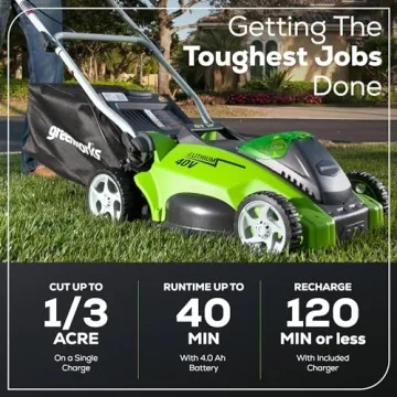 Greenworks 40V 16" Cordless Lawn Mower for Effortless Cutting