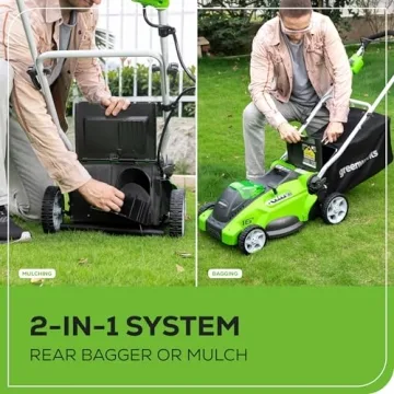 Greenworks 40V 16" Cordless Lawn Mower for Effortless Cutting