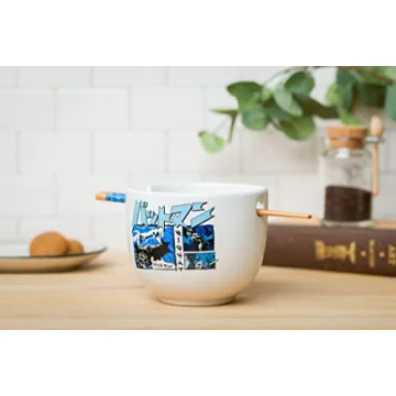 Batman Manga Ramen Bowl with Chopsticks - 20oz